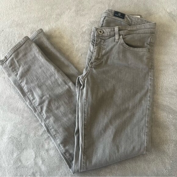 AG Adriano Goldschmied Grey "The Stevie" Ankle Slim Straight Leg Jeans Size 26R - Picture 3 of 13